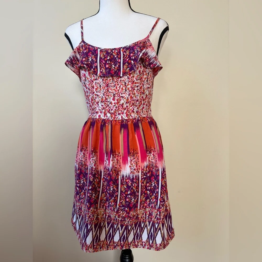 Xhilaration Multicolor Floral Mini Dress - Picture 9 of 14
